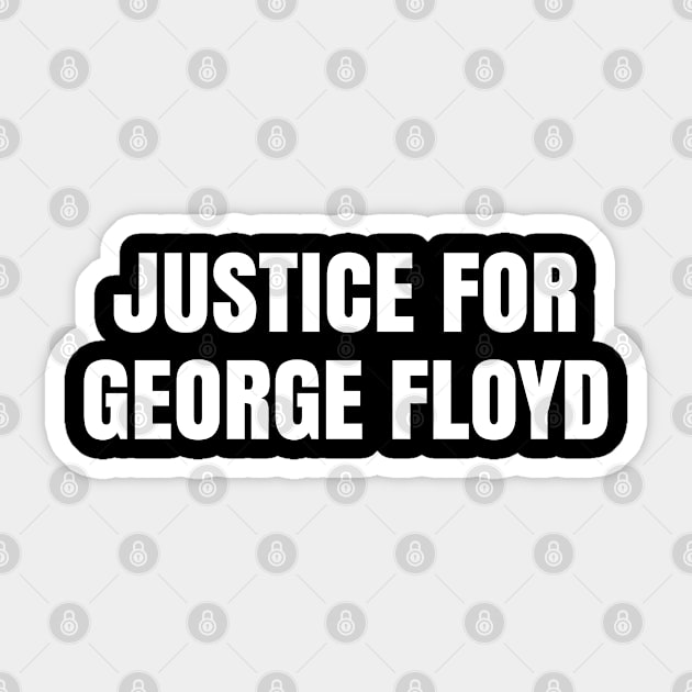 Justice for George Floyd, Black Lives Matter, Protest Sticker by UrbanLifeApparel